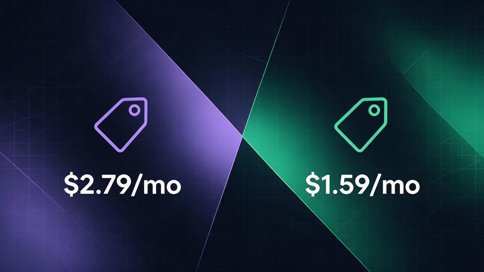 ExpressVPN vs CyberGhost pricing comparison: $2.79 per month versus $1.59 per month on long-term plans