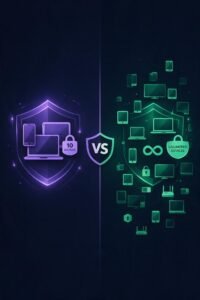 NordVPN vs IPVanish device limit comparison: 10 devices vs unlimited devices